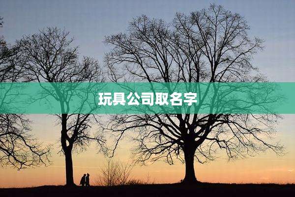 玩具公司取名字