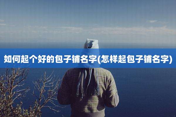 如何起个好的包子铺名字(怎样起包子铺名字)