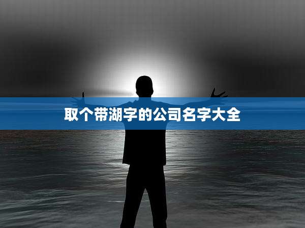 取个带湖字的公司名字大全