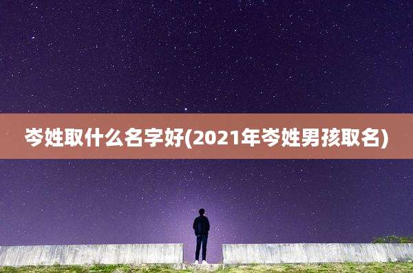 岑姓取什么名字好(2021年岑姓男孩取名)