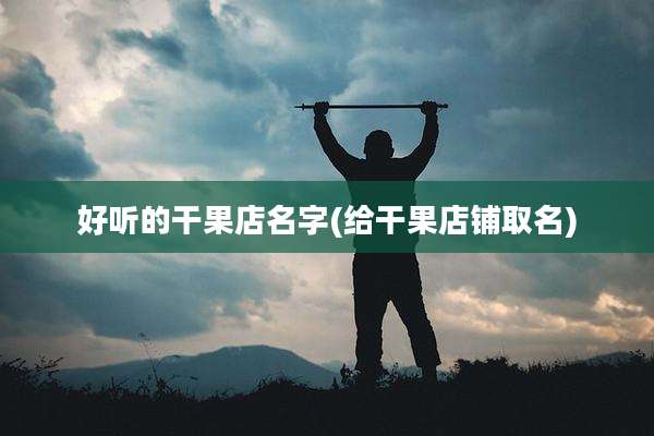 好听的干果店名字(给干果店铺取名)