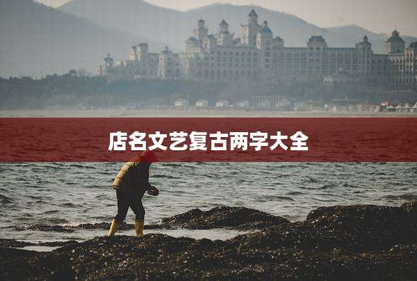 店名文艺复古两字大全