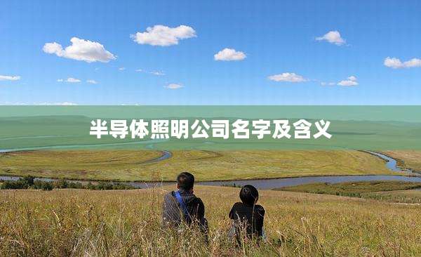 半导体照明公司名字及含义