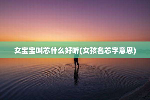 女宝宝叫芯什么好听(女孩名芯字意思)