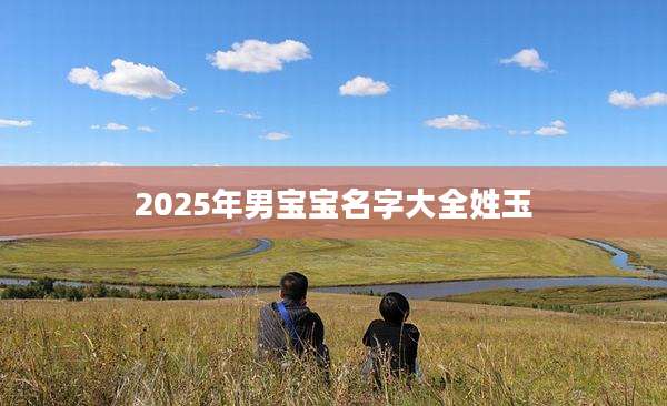 2025年男宝宝名字大全姓玉