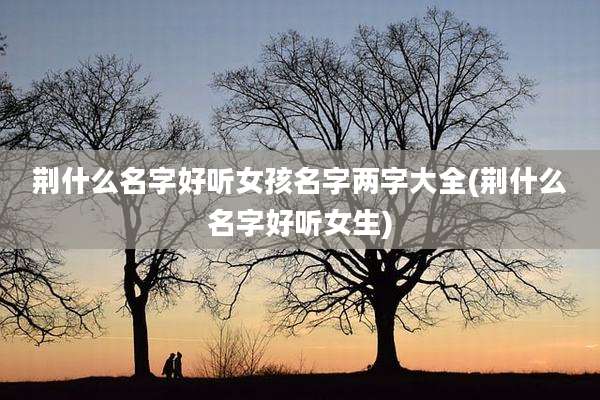 荆什么名字好听女孩名字两字大全(荆什么名字好听女生)