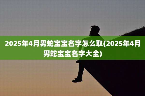 2025年4月男蛇宝宝名字怎么取(2025年4月男蛇宝宝名字大全)