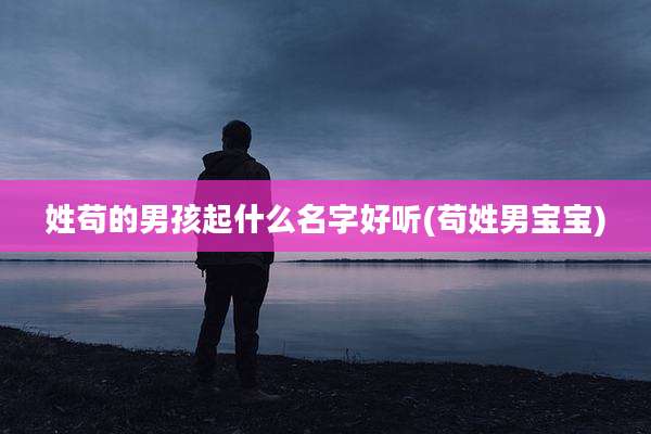 姓苟的男孩起什么名字好听(苟姓男宝宝)