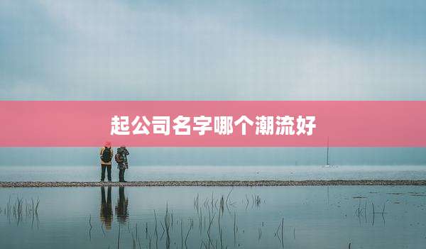 起公司名字哪个潮流好