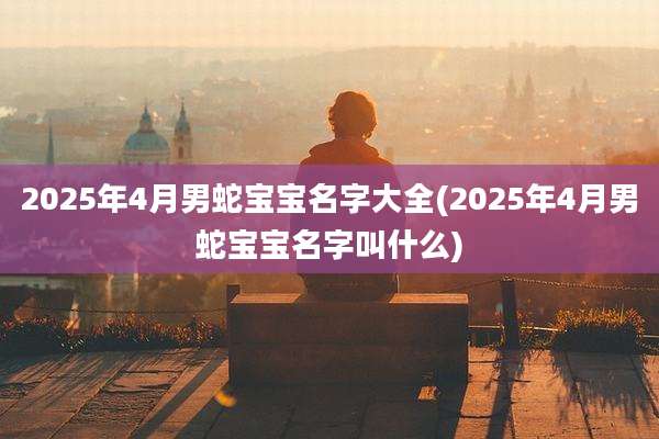 2025年4月男蛇宝宝名字大全(2025年4月男蛇宝宝名字叫什么)