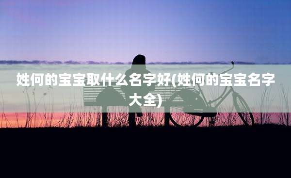 姓何的宝宝取什么名字好(姓何的宝宝名字大全)