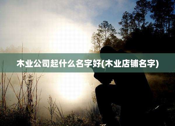 木业公司起什么名字好(木业店铺名字)