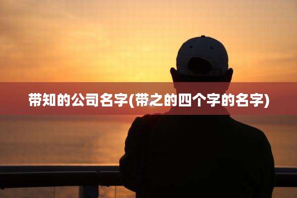 带知的公司名字(带之的四个字的名字)