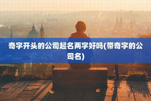 奇字开头的公司起名两字好吗(带奇字的公司名)