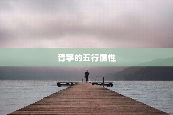 胥字的五行属性
