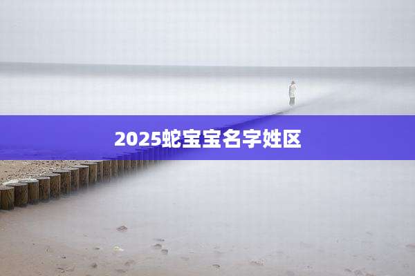 2025蛇宝宝名字姓区