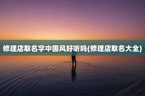 修理店取名字中国风好听吗(修理店取名大全)