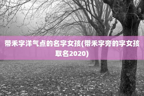 带禾字洋气点的名字女孩(带禾字旁的字女孩取名2020)