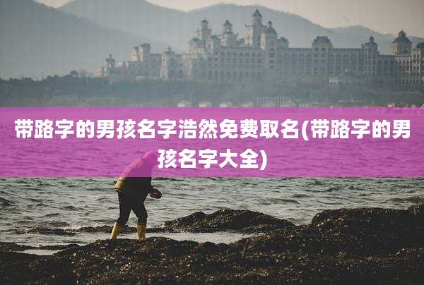 带路字的男孩名字浩然免费取名(带路字的男孩名字大全)