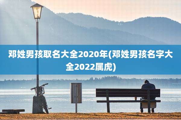 邓姓男孩取名大全2020年(邓姓男孩名字大全2022属虎)