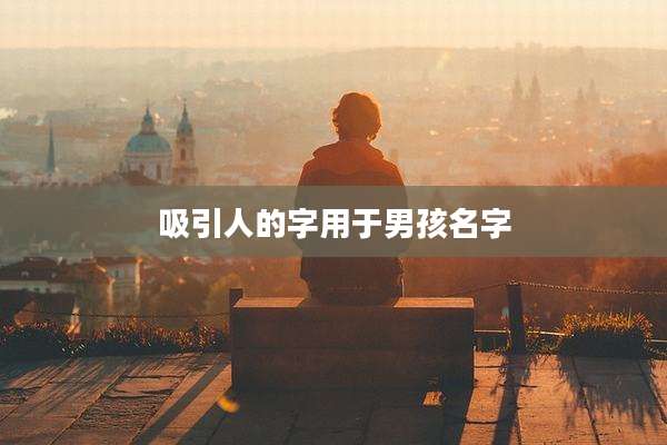 吸引人的字用于男孩名字