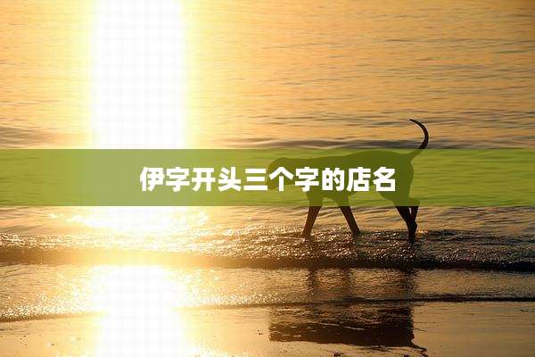 伊字开头三个字的店名