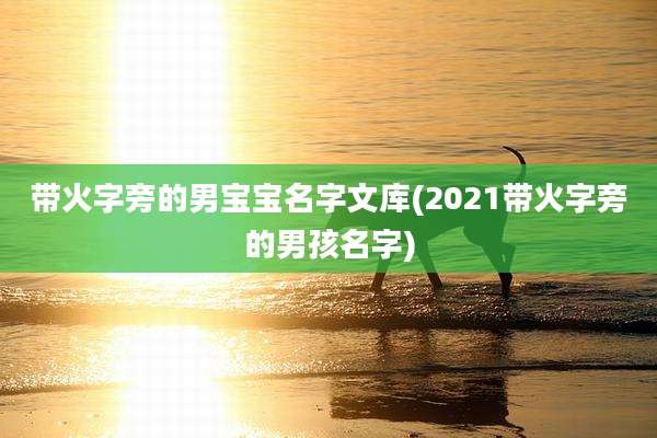 带火字旁的男宝宝名字文库(2021带火字旁的男孩名字)