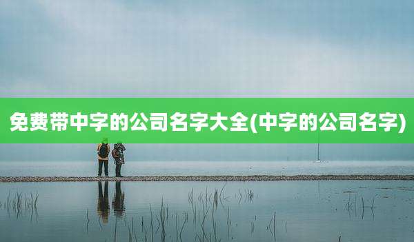 免费带中字的公司名字大全(中字的公司名字)