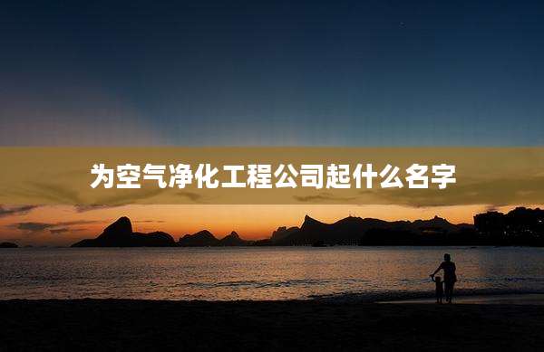 为空气净化工程公司起什么名字