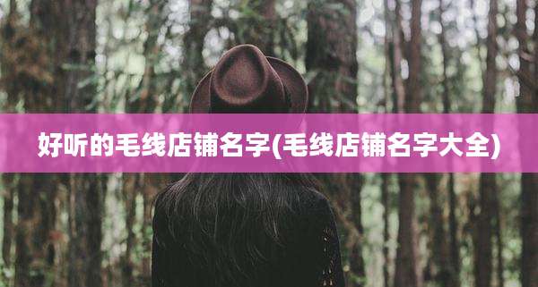 好听的毛线店铺名字(毛线店铺名字大全)