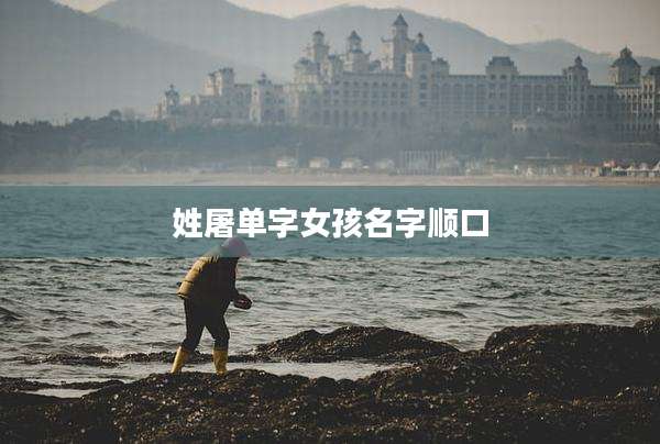 姓屠单字女孩名字顺口