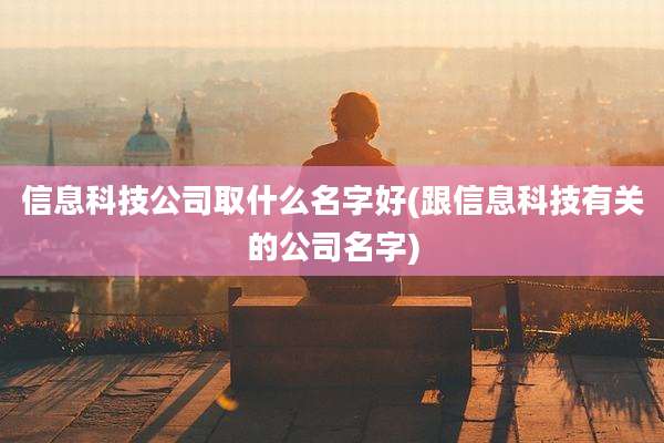 信息科技公司取什么名字好(跟信息科技有关的公司名字)