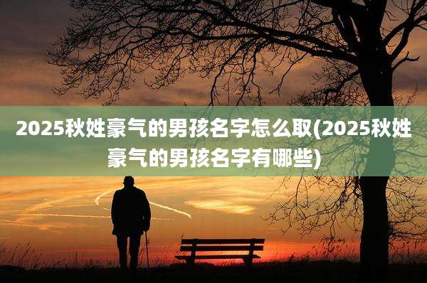 2025秋姓豪气的男孩名字怎么取(2025秋姓豪气的男孩名字有哪些)