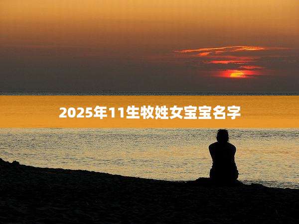 2025年11生牧姓女宝宝名字