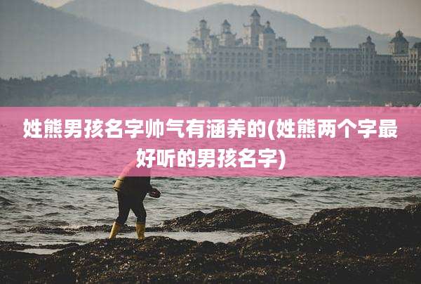 姓熊男孩名字帅气有涵养的(姓熊两个字最好听的男孩名字)
