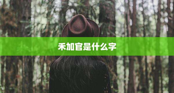 禾加官是什么字
