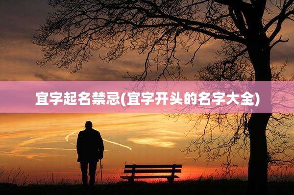 宜字起名禁忌(宜字开头的名字大全)