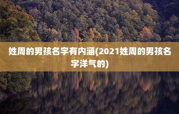 姓周的男孩名字有内涵(2021姓周的男孩名字洋气的)