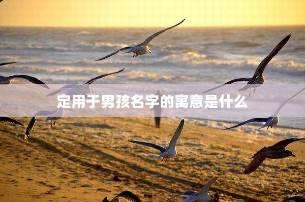 定用于男孩名字的寓意是什么