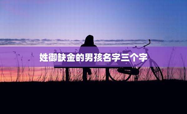 姓御缺金的男孩名字三个字