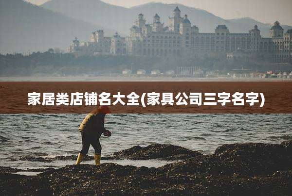 家居类店铺名大全(家具公司三字名字)