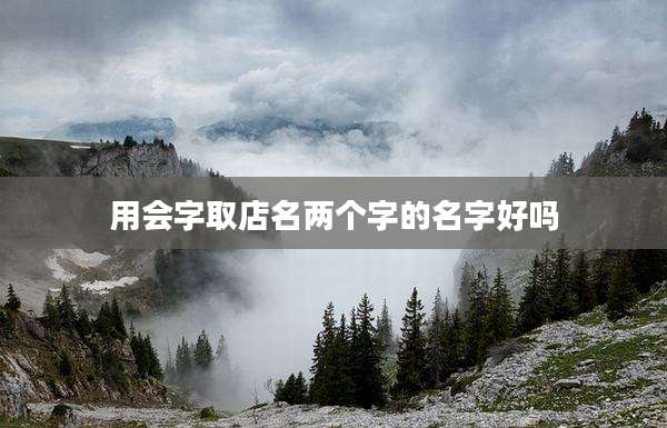 用会字取店名两个字的名字好吗