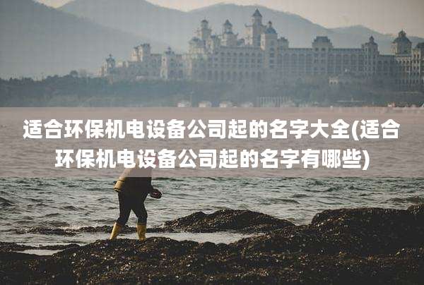 适合环保机电设备公司起的名字大全(适合环保机电设备公司起的名字有哪些)