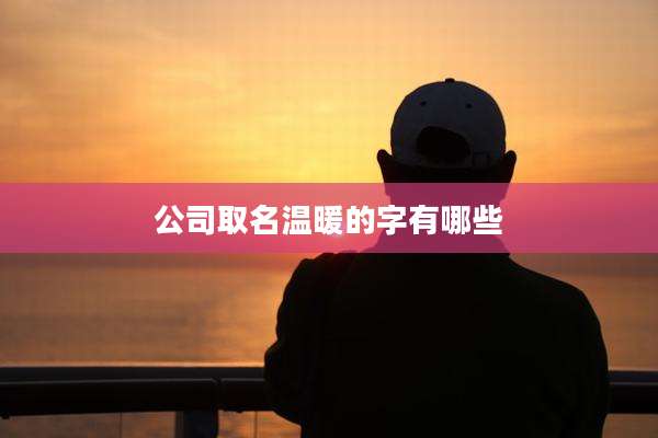 公司取名温暖的字有哪些