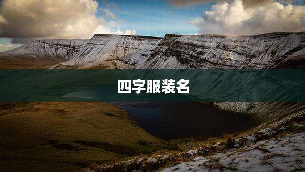 四字服装名