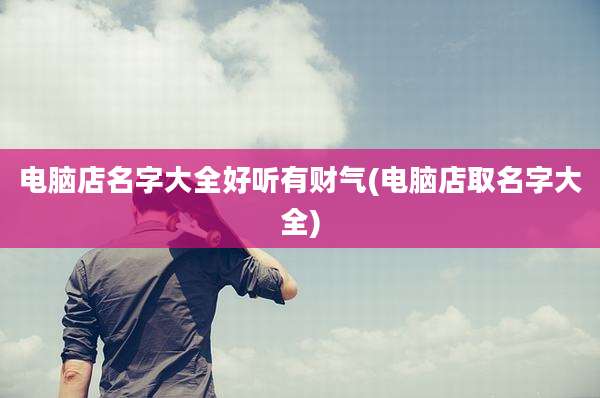 电脑店名字大全好听有财气(电脑店取名字大全)