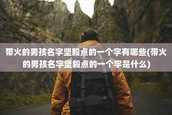 带火的男孩名字坚毅点的一个字有哪些(带火的男孩名字坚毅点的一个字是什么)