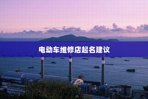 电动车维修店起名建议