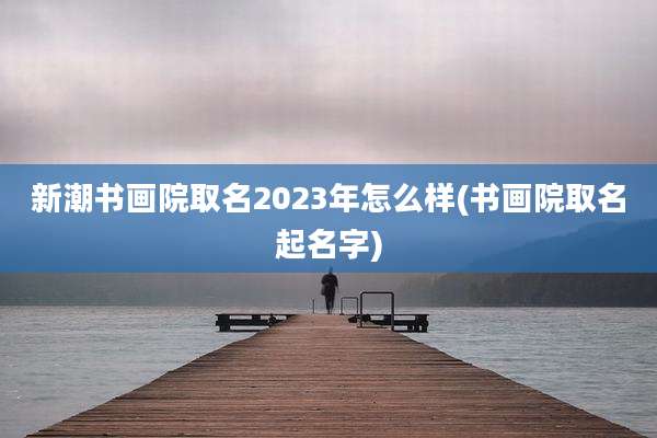 新潮书画院取名2023年怎么样(书画院取名起名字)