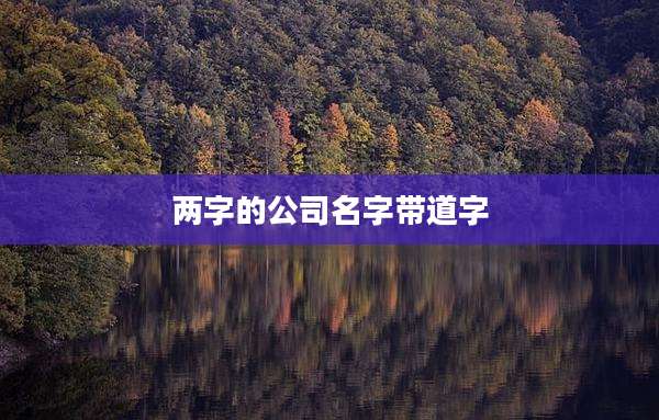 两字的公司名字带道字